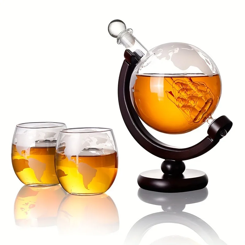 Decanter Globe Set - Ensemble de carafe à whisky globe