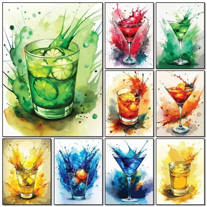 Home Bar And Restaurant - Affiches sur toile, impressions HD, aquarelle