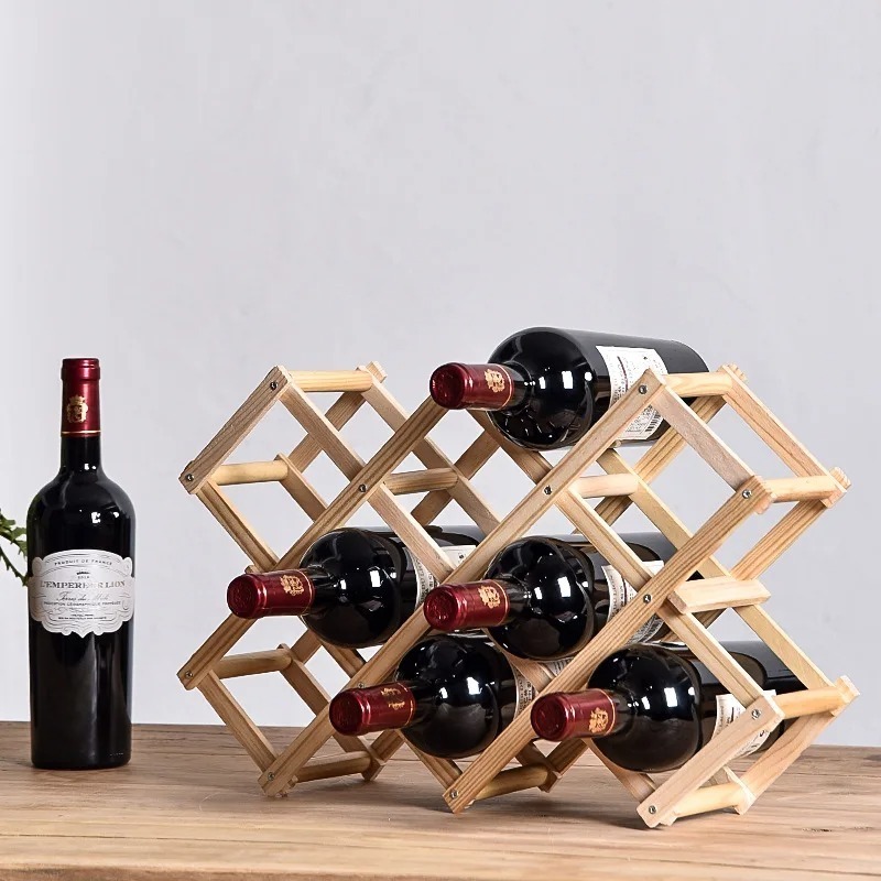 Home Bar Setup - Étagères de rangement de vin empilables