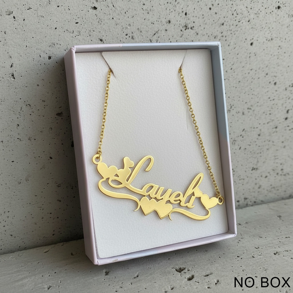Bar Cart Gold - Collier personnalisé en acier inoxydable fait