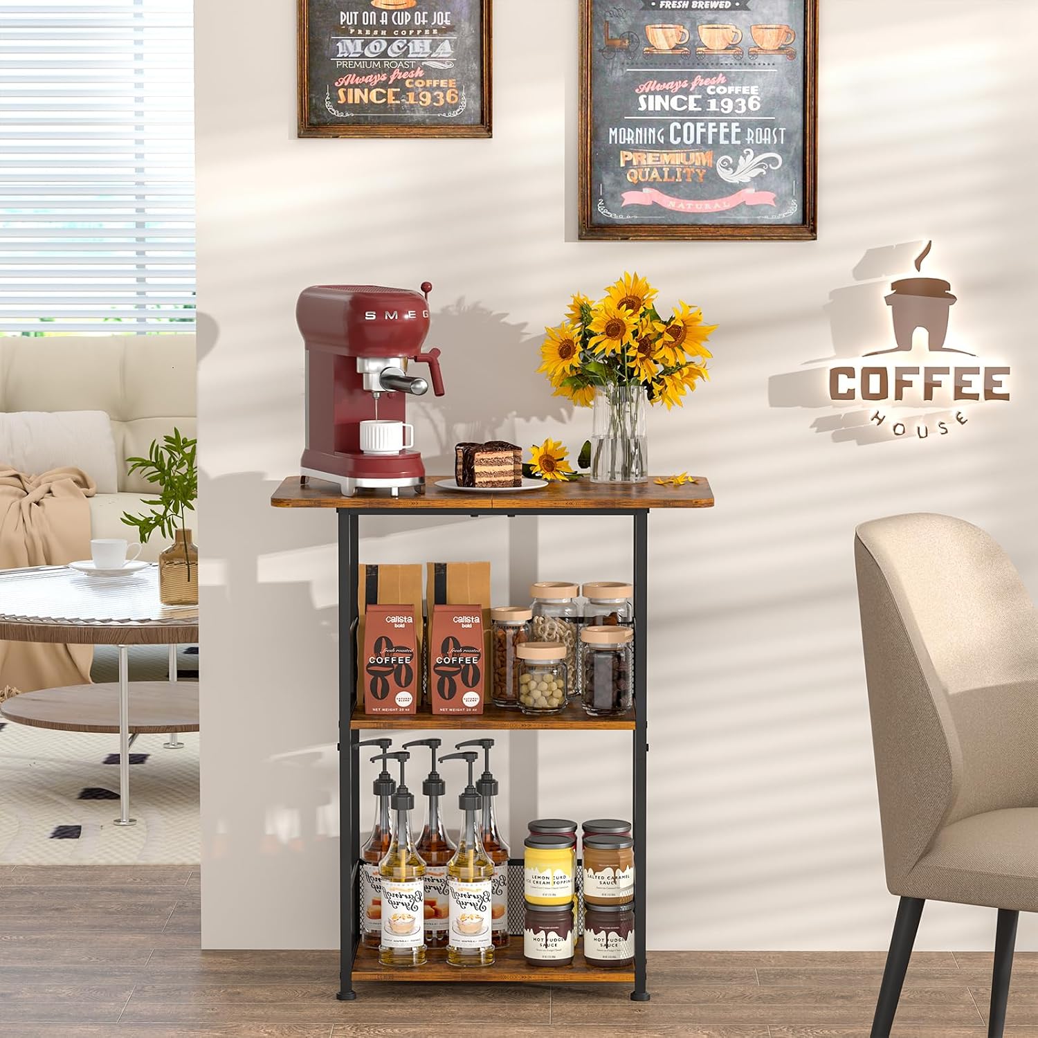 Mini étagère de bar à café sur - Home Bar Setup avis et prix