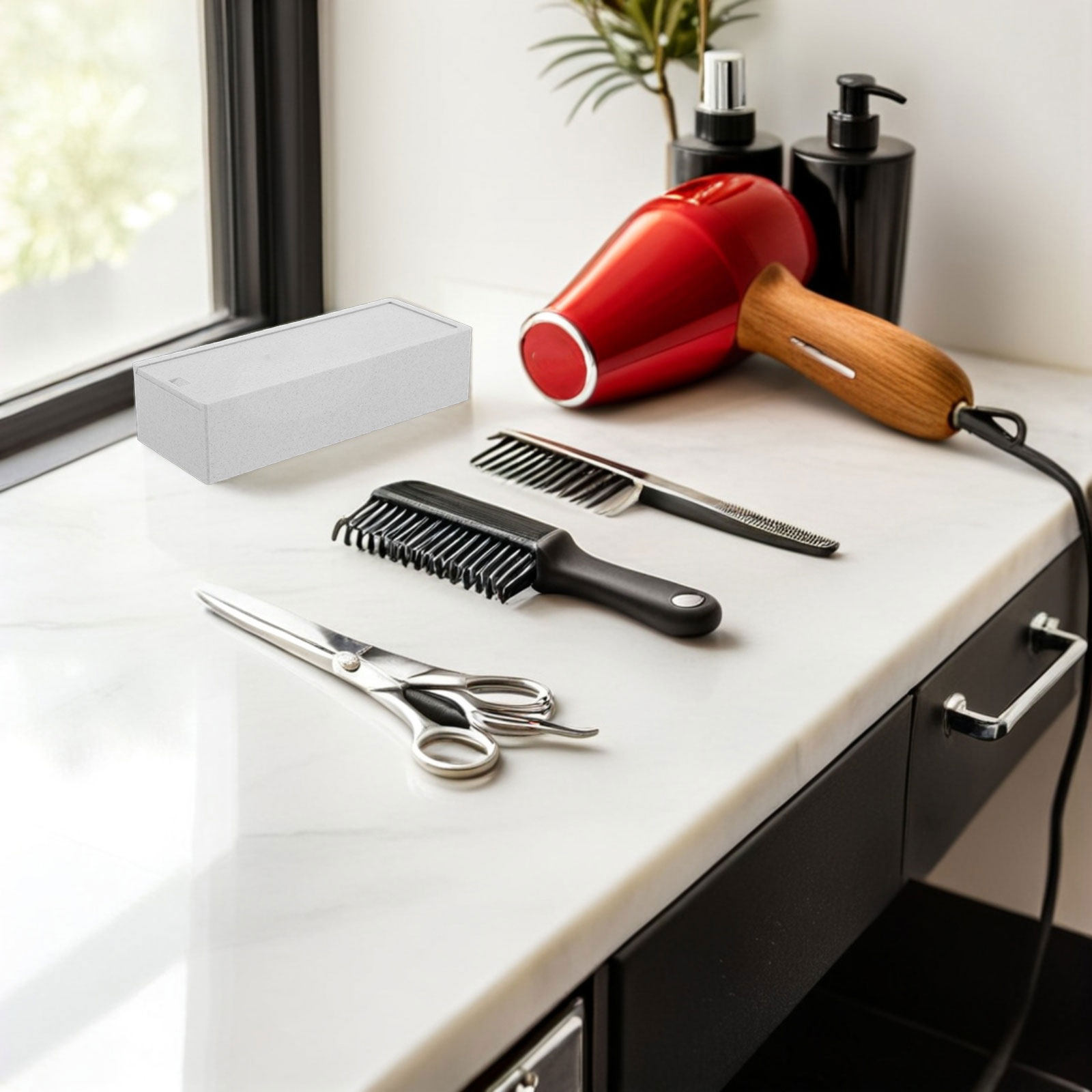 Boîte de rangement blanche à d - Home Barber avis et prix