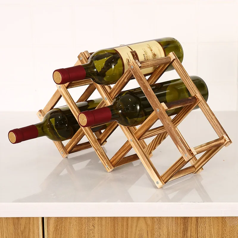 Supports à vin pliables en boi - Home Bar Setup avis et prix