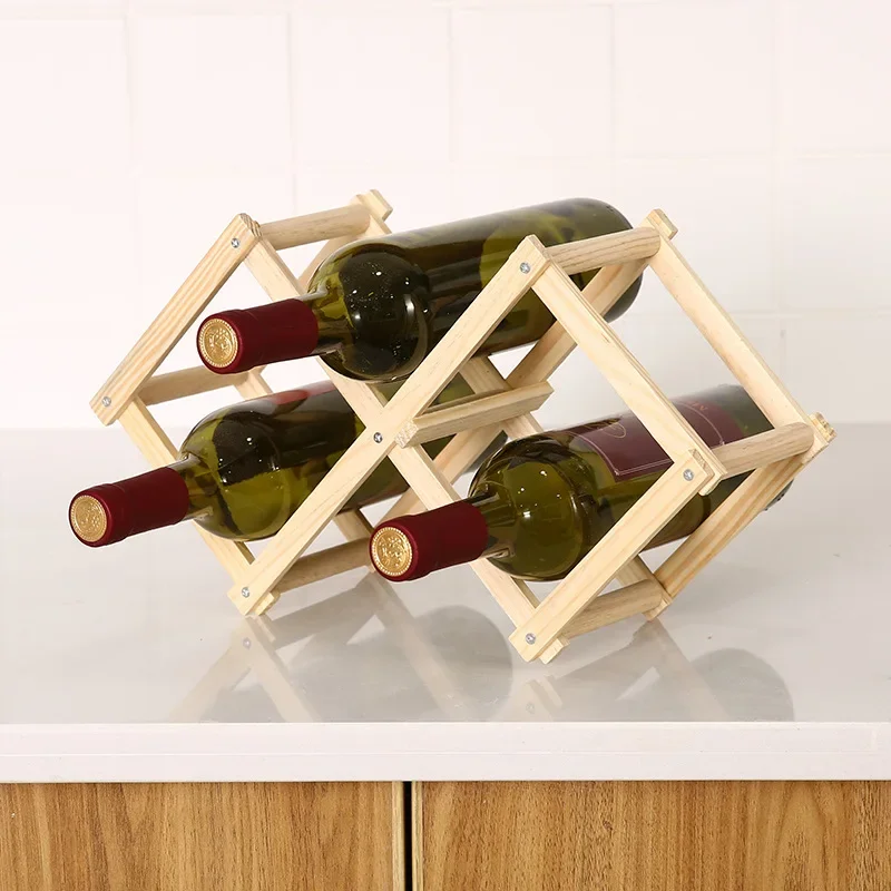Supports à vin pliables en boi - Home Bar Setup avis et prix