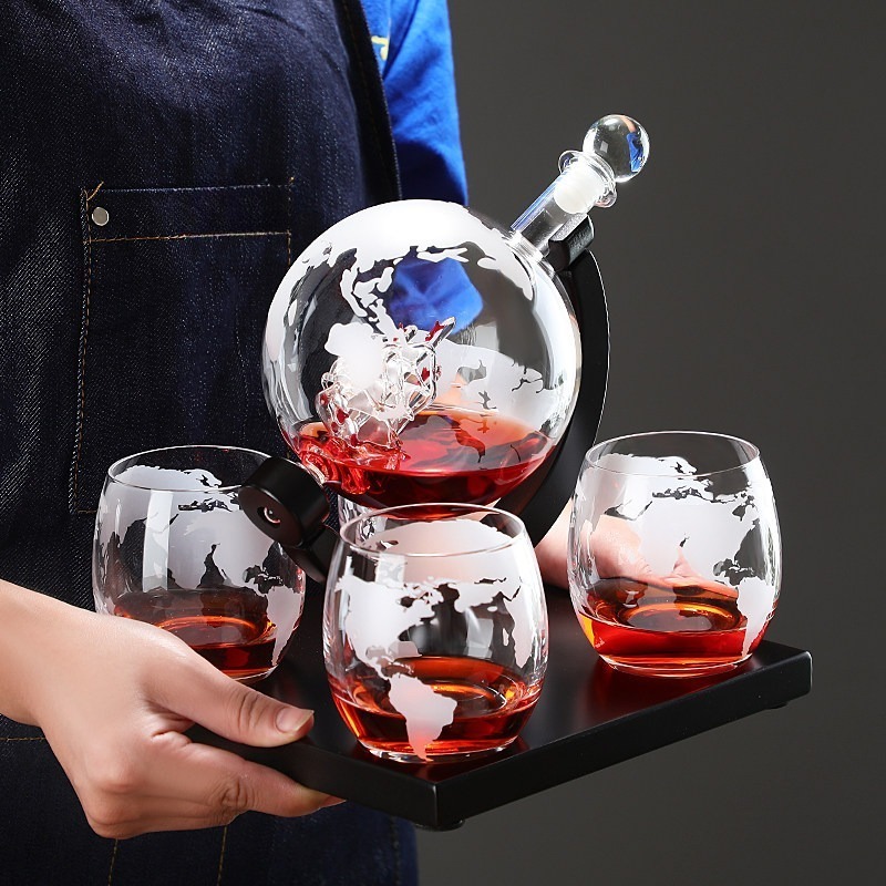 Ensemble de carafe à vin décor - Decanter Globe Set avis et prix